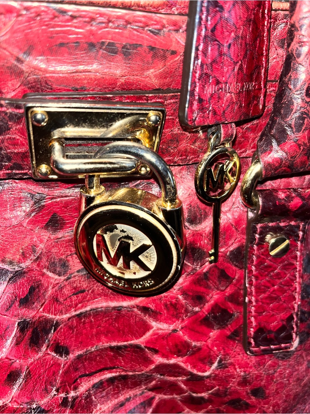 Michael Kors Anaconda large satchel tote - Picture 13 of 13